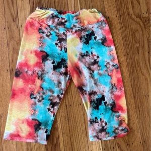 Tie dye biker short
